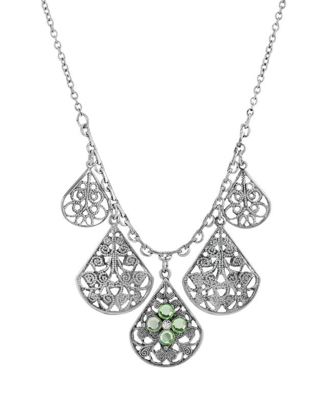 2028 Flower Multi Teardrop Necklace Product Image