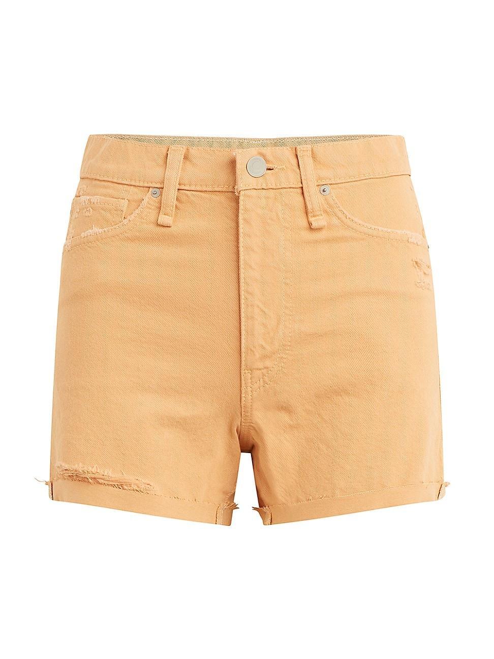 Hudson Jeans Devon High-Rise Boyfriend Shorts with Cuff in Clay Destructed (Clay Destructed) Women's Shorts Product Image