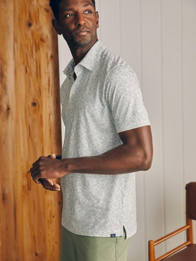 Movement™ Short-Sleeve Pique Polo - Sky Canopy Print Product Image