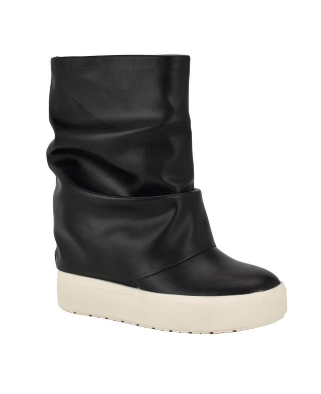 Guess Womens Guinna Fold Over Slouchy Silhouette Booties Product Image