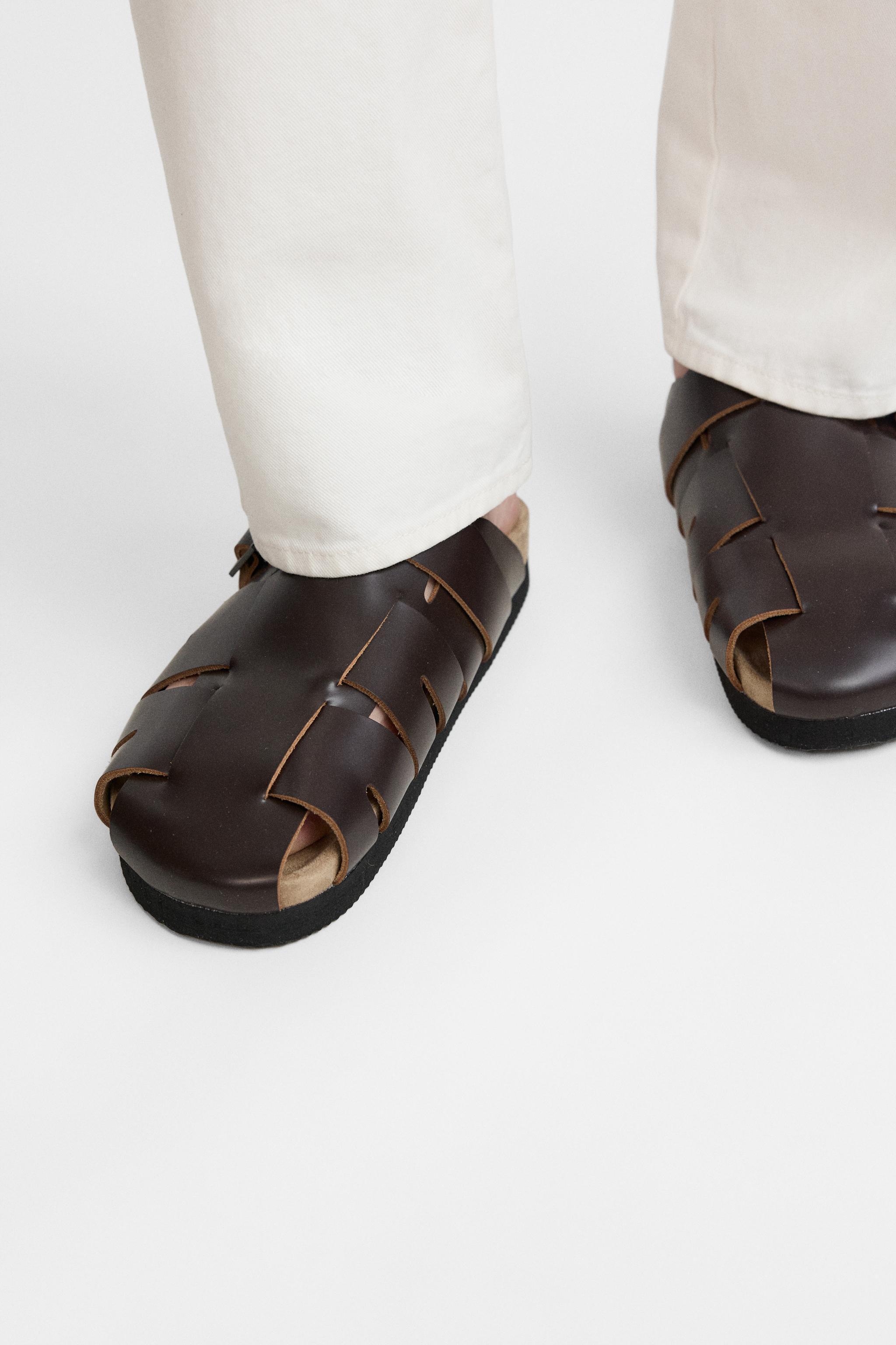 LEATHER CAGE CLOGS Product Image