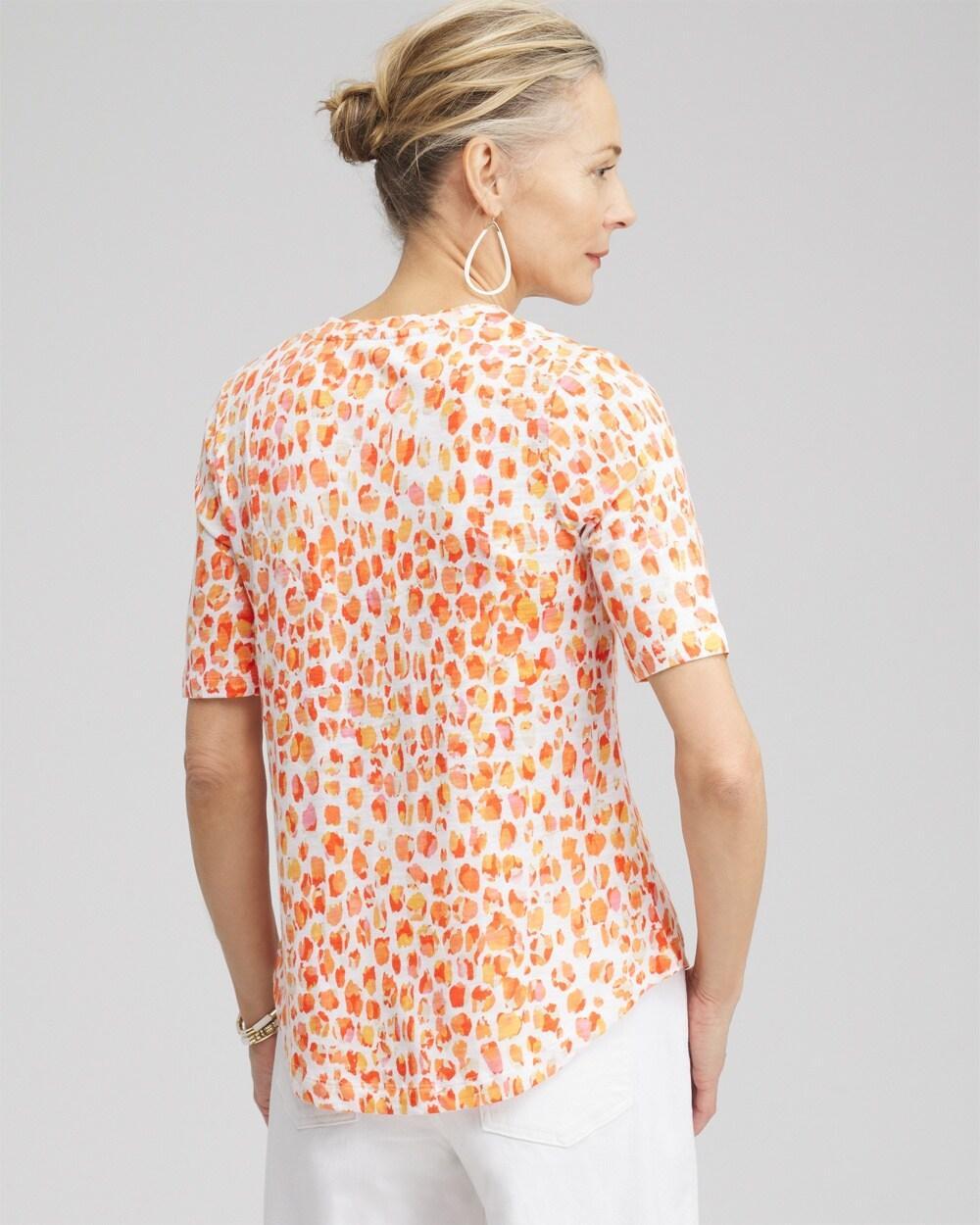 Dots Elbow Sleeve A-line Tee Product Image