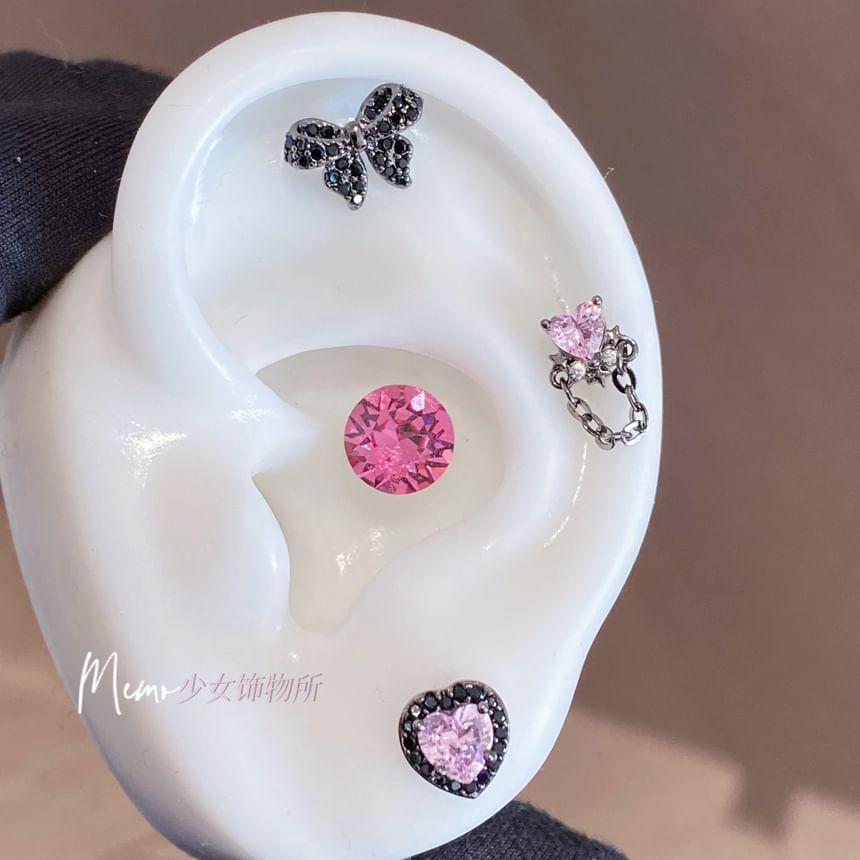 Rhinestone Alloy Stud Earring (Various Designs) Product Image