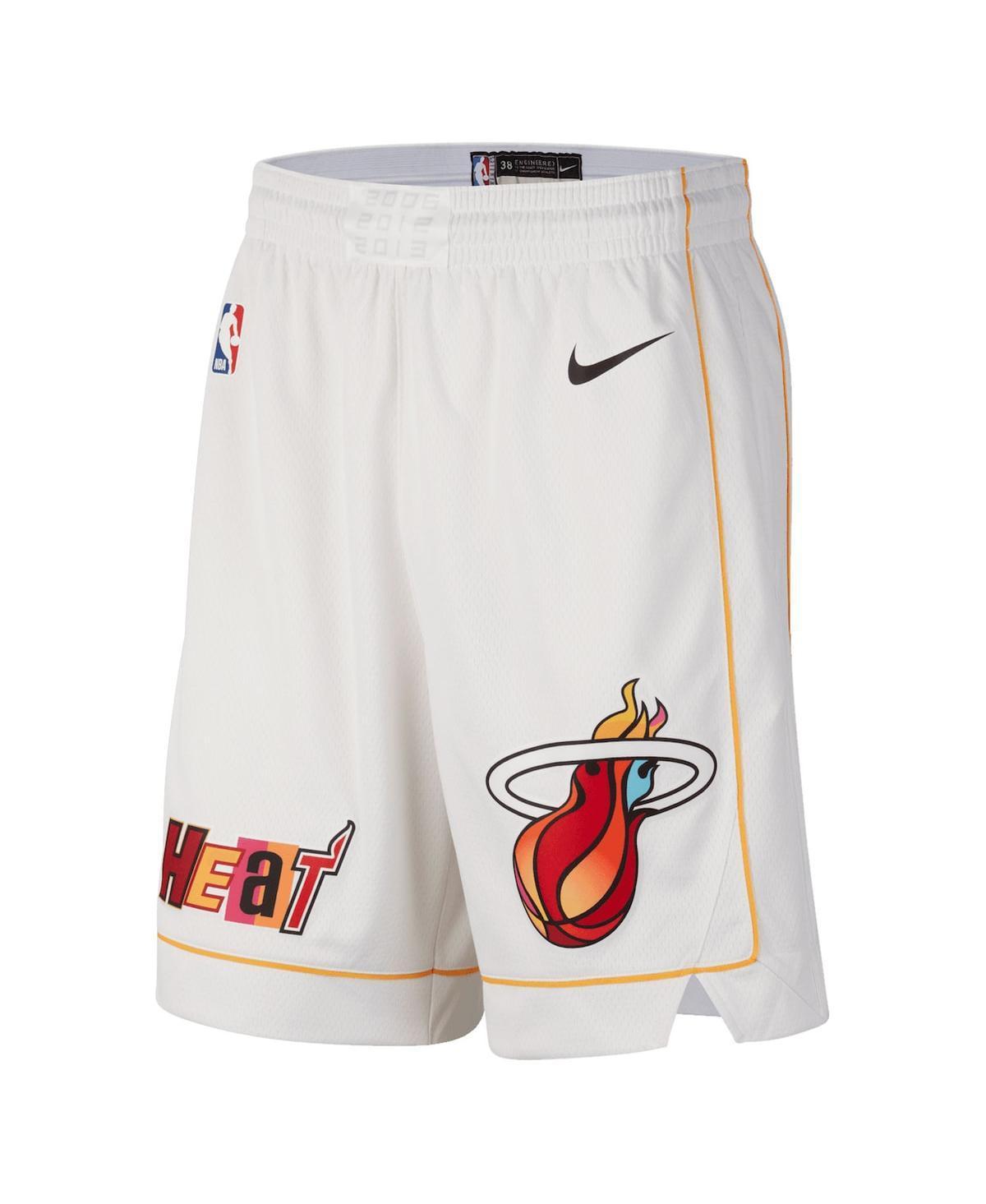 Mens Nike White Miami Heat 2022/23 City Edition Swingman Shorts - White Product Image