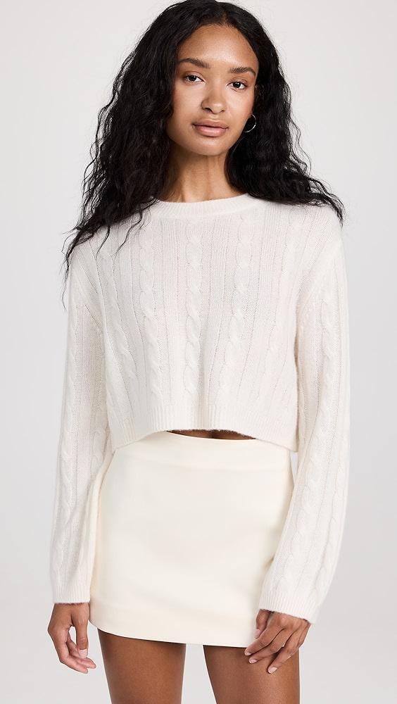 Sablyn Emmanuel Cable Knit Cashmere Sweater | Shopbop Product Image