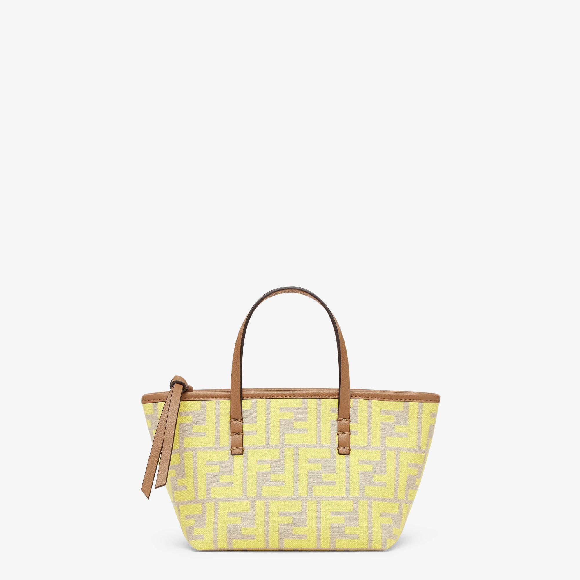 Roll MiniYellow FF jacquard mini bag Product Image