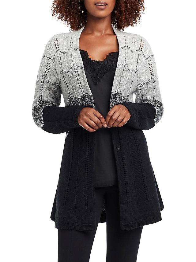 Womens Ombre Twirl Cardigan Product Image