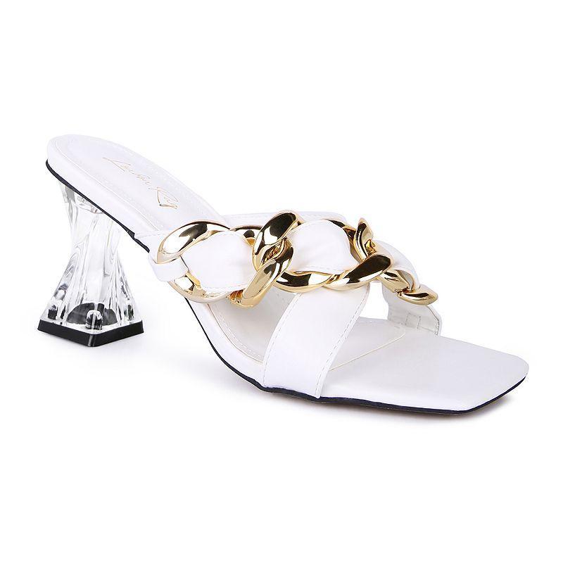 Womens Wandy Link Chain Embellished Sandals Product Image