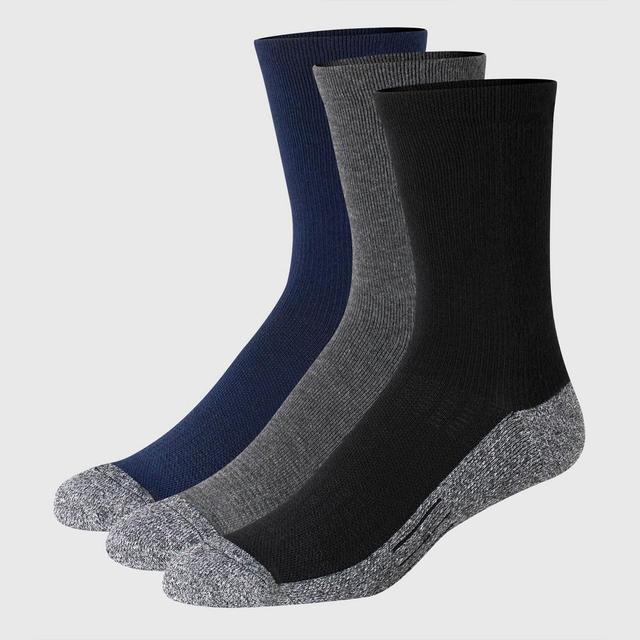 Hanes Premium Mens Total Support Crew Socks 3pk 6-12 Product Image