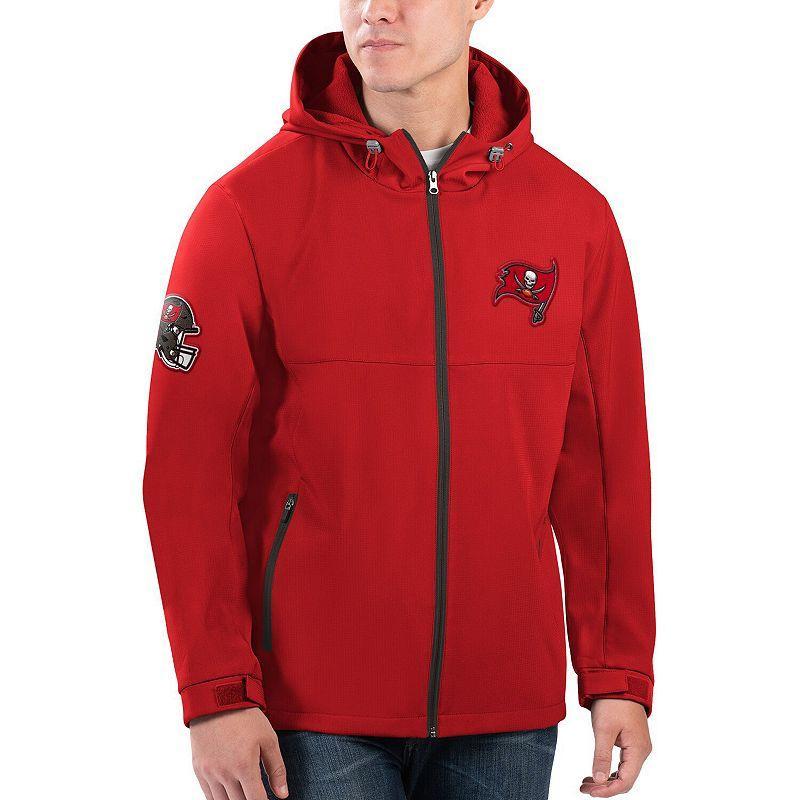 Mens G-iii Sports by Carl Banks Red Tampa Bay Buccaneers Soft Shell Full-Zip Hoodie Jacket Product Image