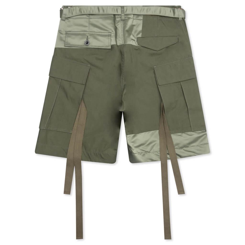 Cotton Nylon Oxford Short - Khaki Male Product Image