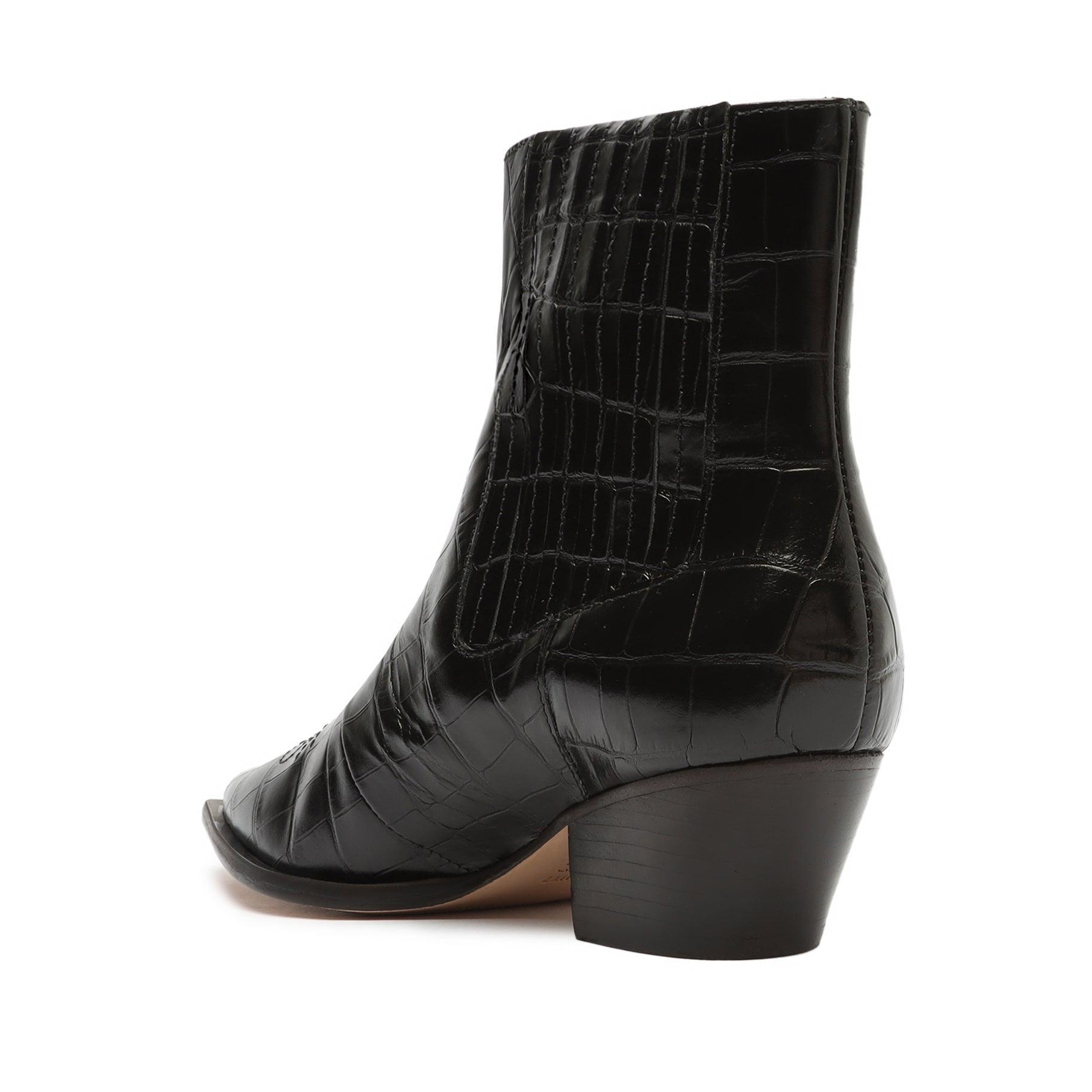 Briani Crocodile Embossed Leather Bootie Female Product Image