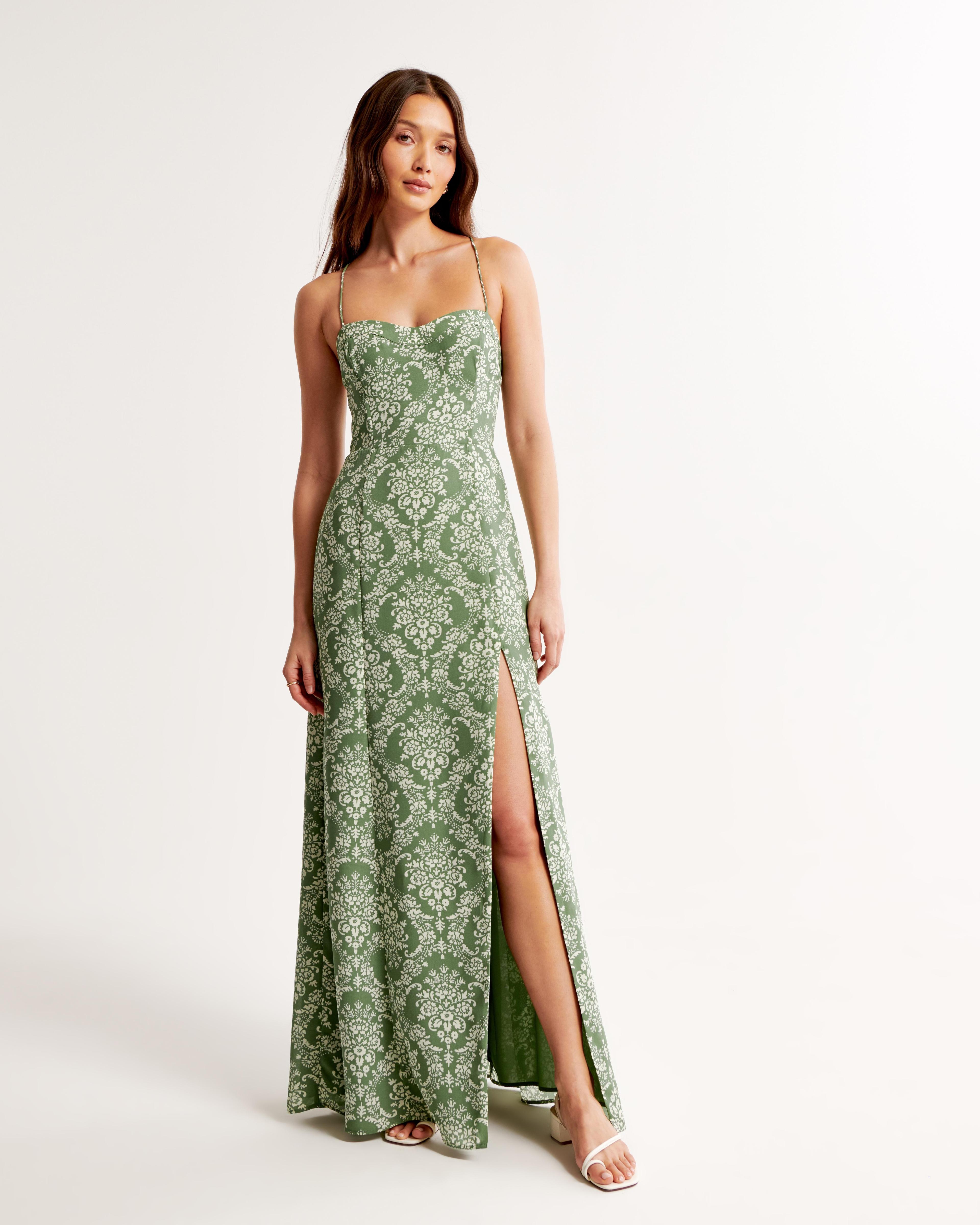 The A&F Camille Tie-Back Maxi Dress Product Image