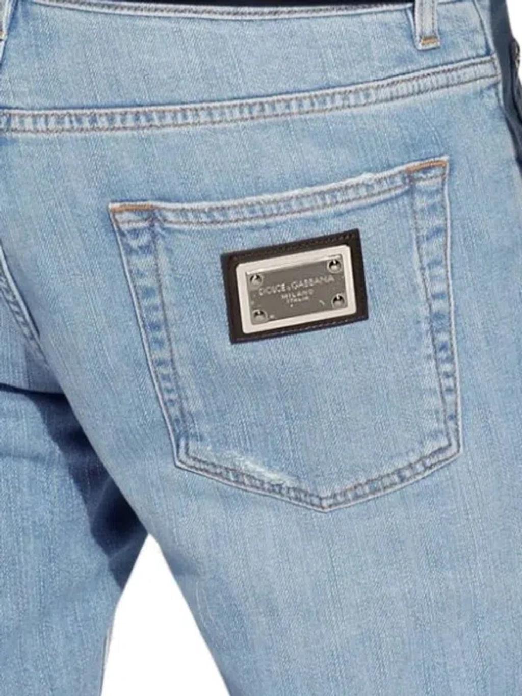 Logo-plaque Slim-fit Jeans In Combined Variant Product Image