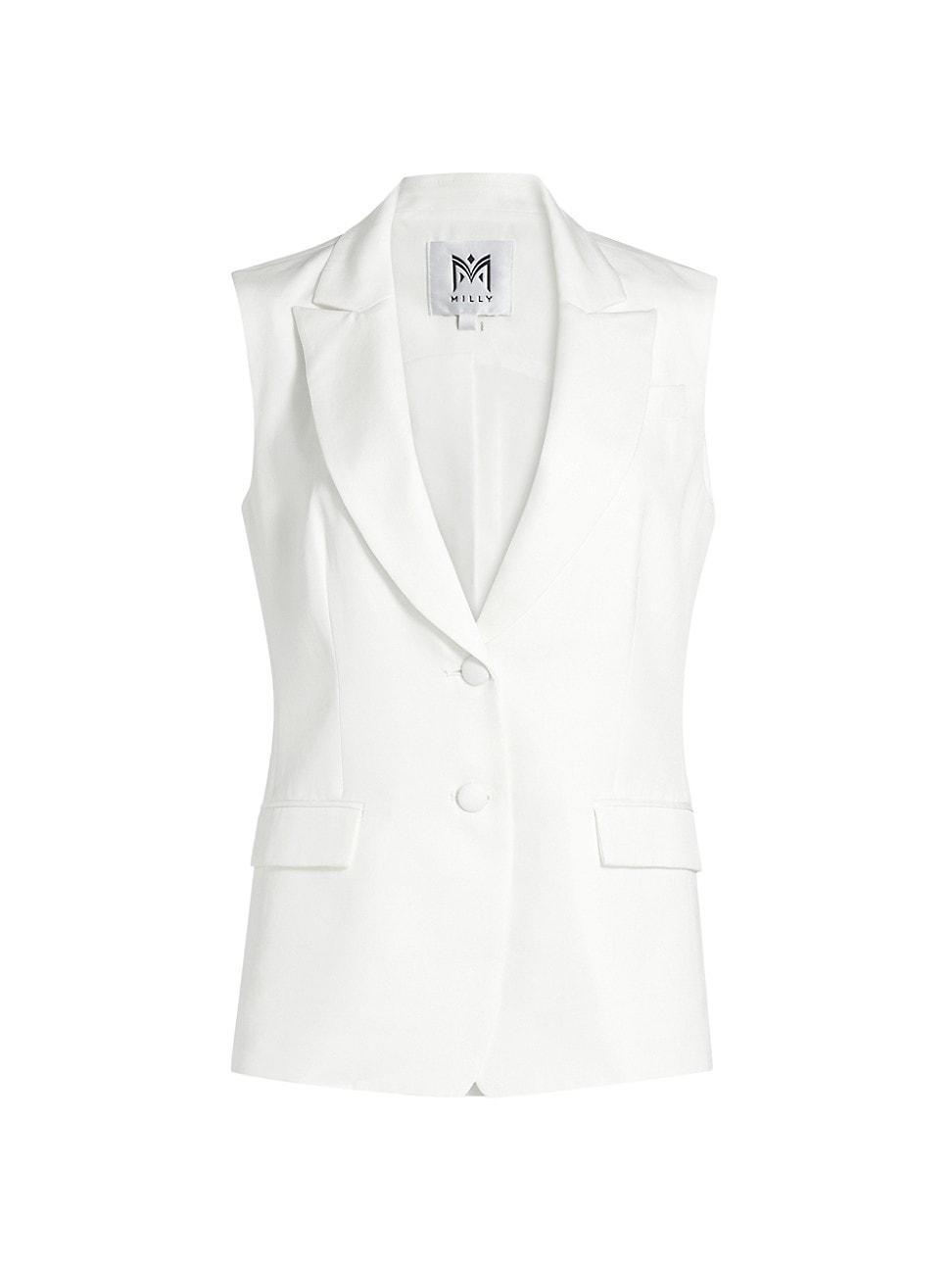 Alba Sleeveless Single-Breasted Blazer Product Image