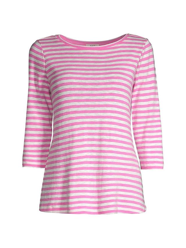 Womens Stripe Boatneck T-Shirt Product Image