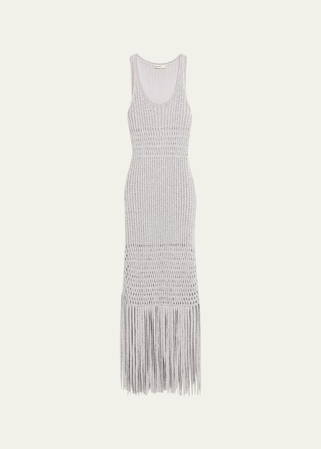 Womens Jocelyn Open-Stitch Fringe Maxi Dress Product Image