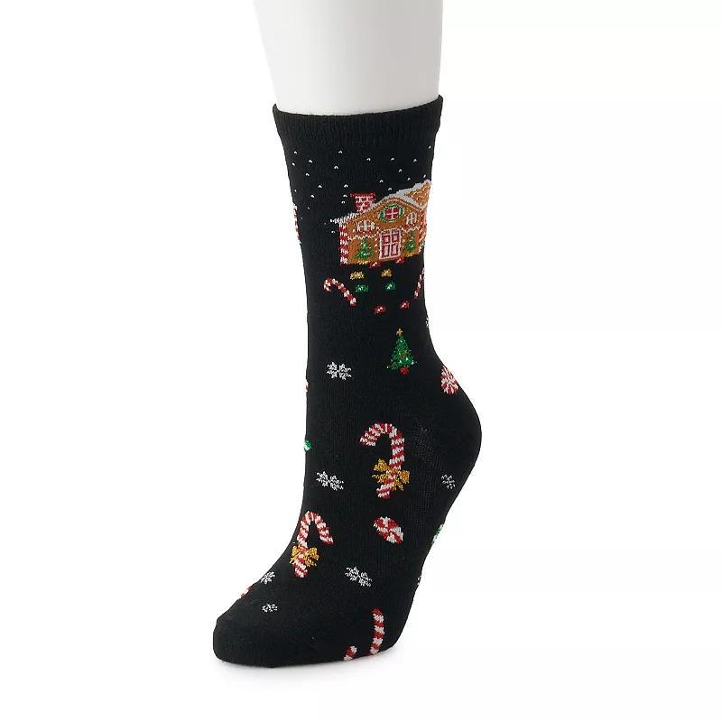 Womens Holiday Crew Socks Product Image