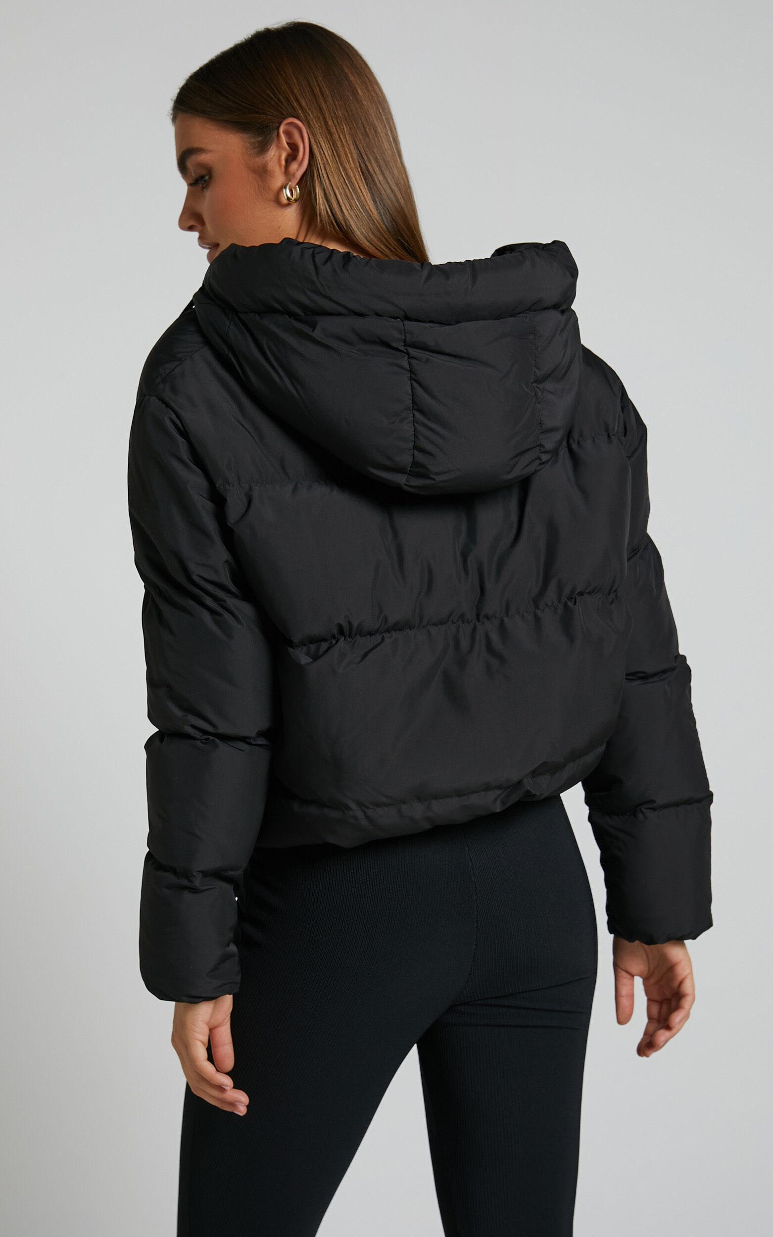 Helgi Jacket - Hooded Puffer Jacket in Black Product Image