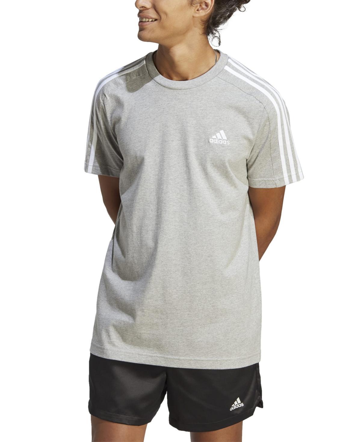 adidas Mens Essentials 3-Stripes Regular-Fit Logo Graphic T-Shirt, Regular & Big & Tall Product Image