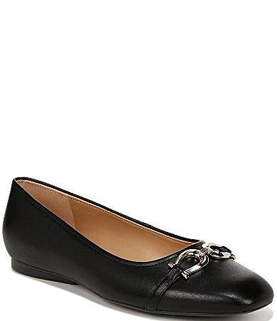 Naturalizer Charlotte Leather Bit Detail Ballet Flats Product Image