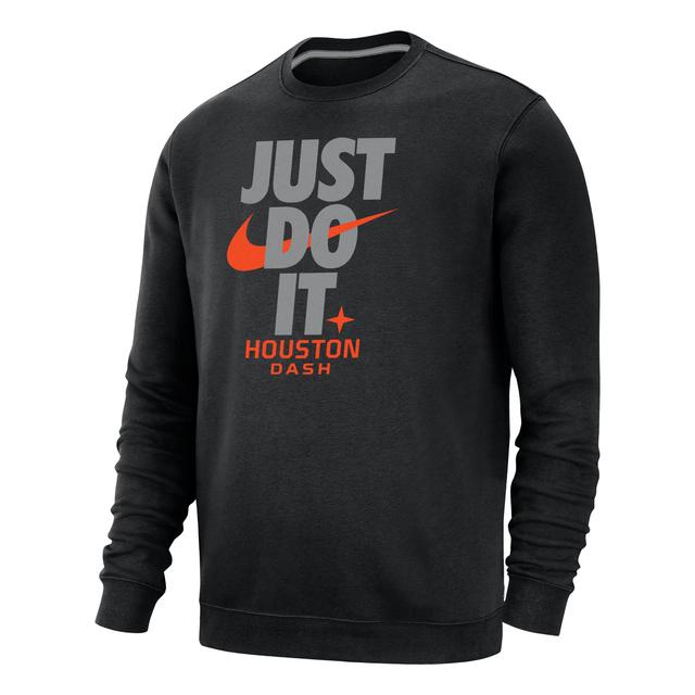 Houston Dash Club Fleece Nike Men's Soccer Crew-Neck Sweatshirt Product Image