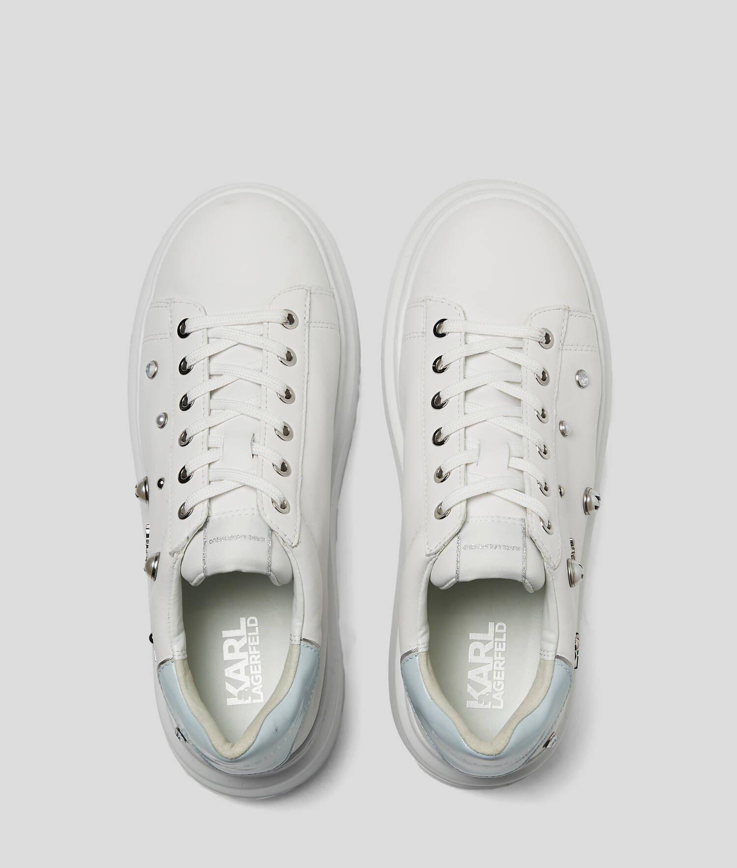 Exclusive KARL Charm Leather Sneakers Product Image