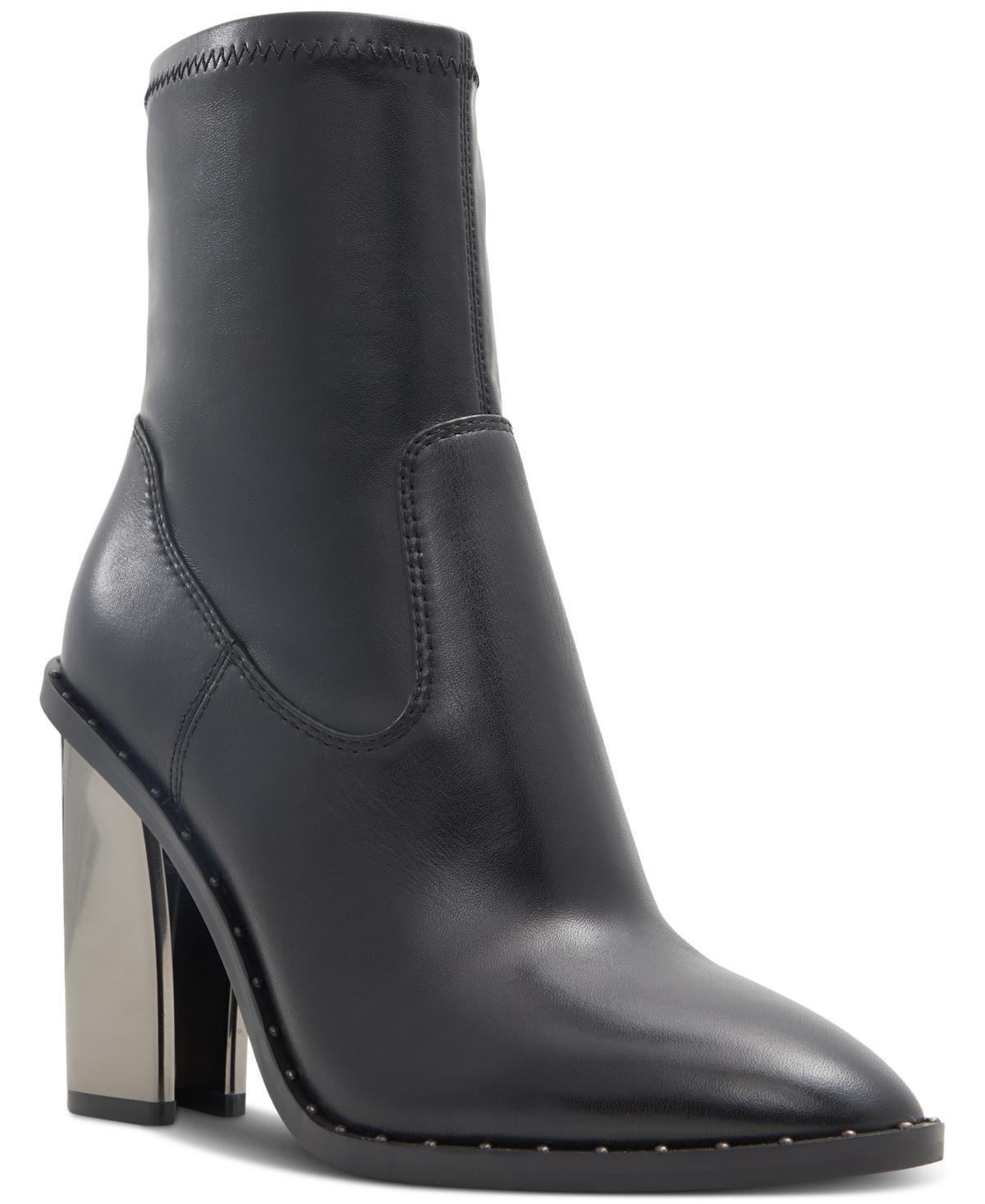 Aldo Womens Farabrirel Platform Pointed-Toe Stud Booties Product Image