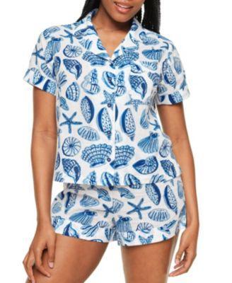 Women's Lucero Short Sleeve Top & Shorts Pajama Set Product Image