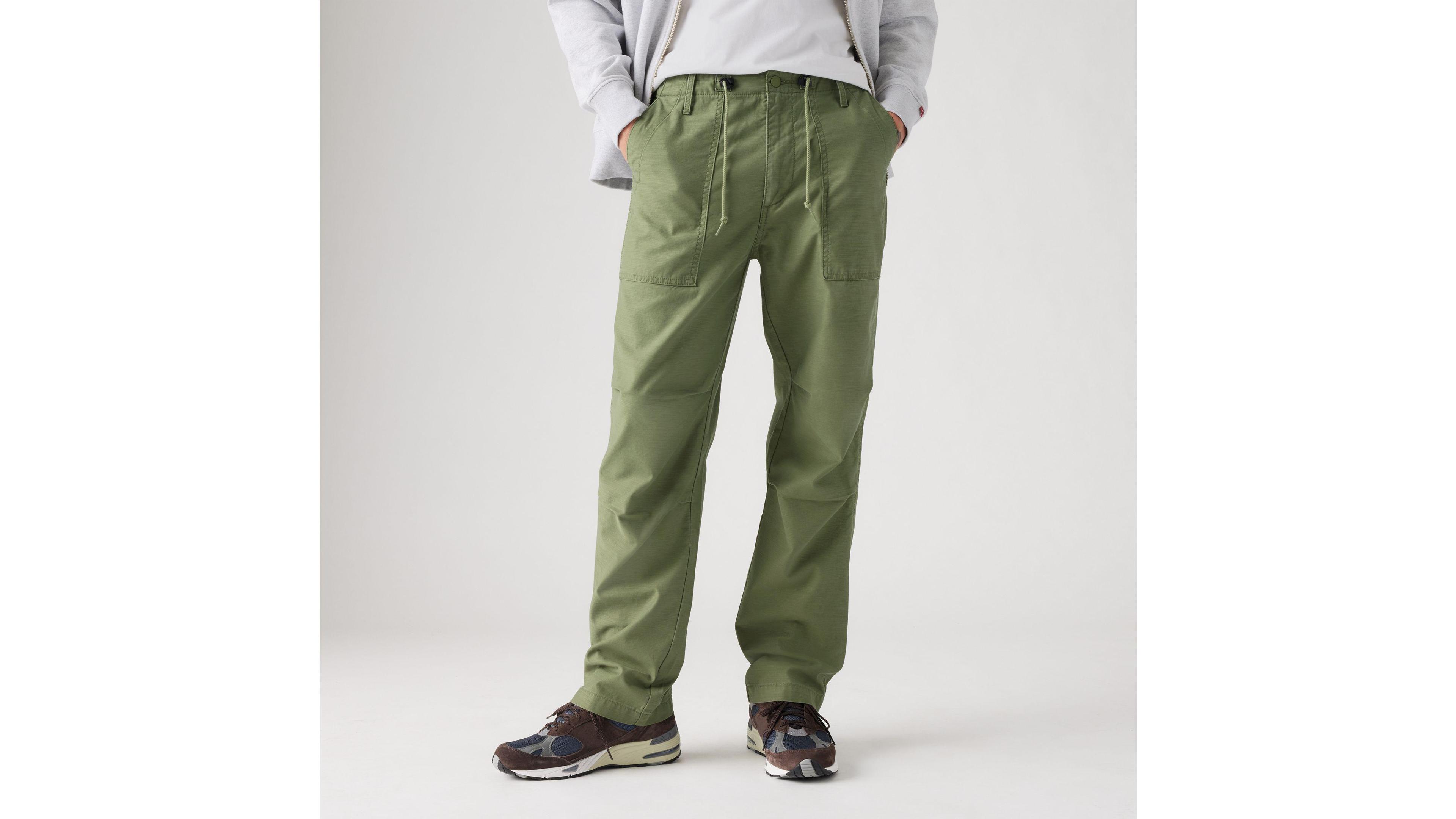 Loose Straight Surplus Men's Pants Product Image