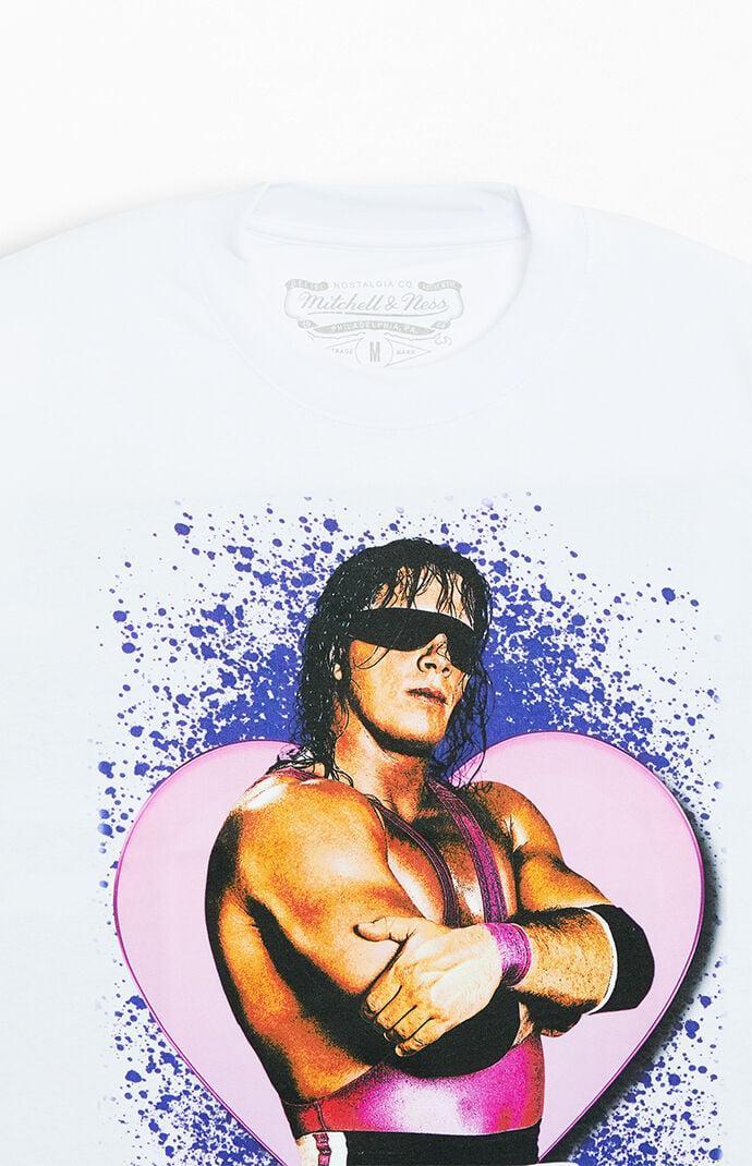 Mitchell & Ness Men's Wrestlemania Legends Bret Hitman Hart Oversized T-Shirt Product Image