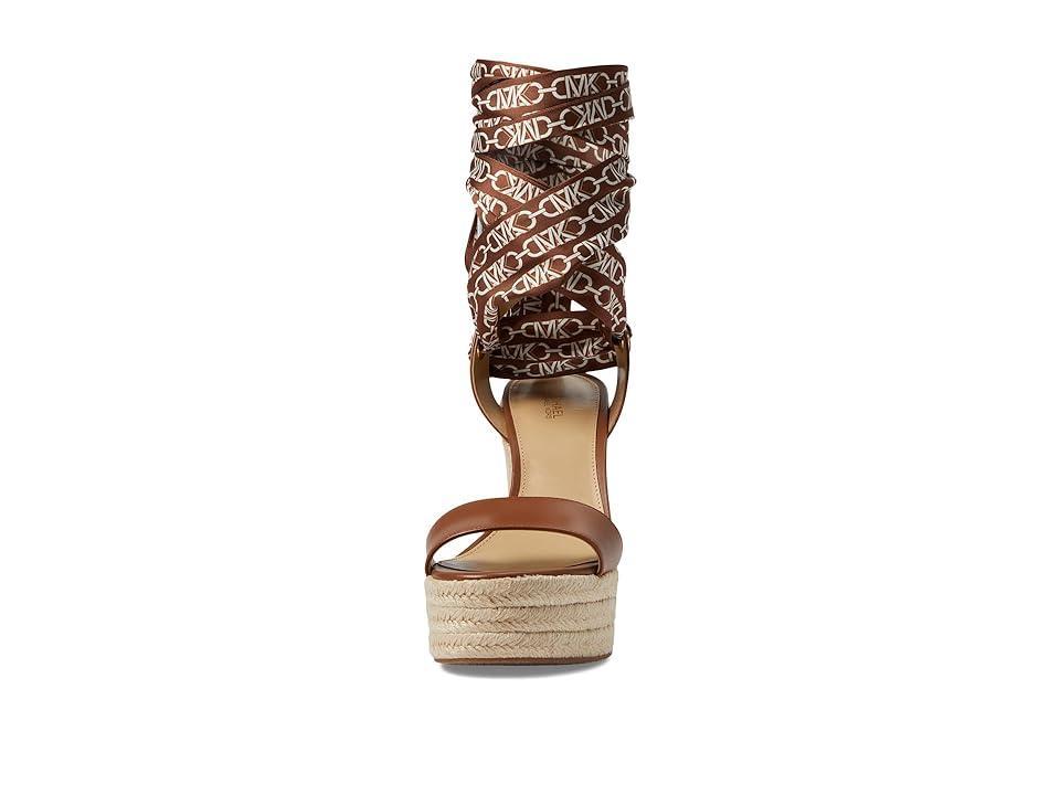 MICHAEL Michael Kors Esme Wedge Espadrille (Luggage) Women's Shoes Product Image