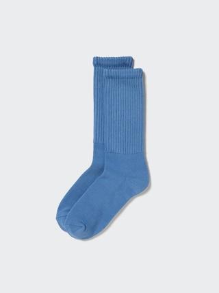 Mens Soft Pile Socks Blue US8-US11 UNIQLO US Product Image