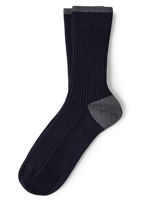 Mens Cotton Rib Knit Socks Product Image