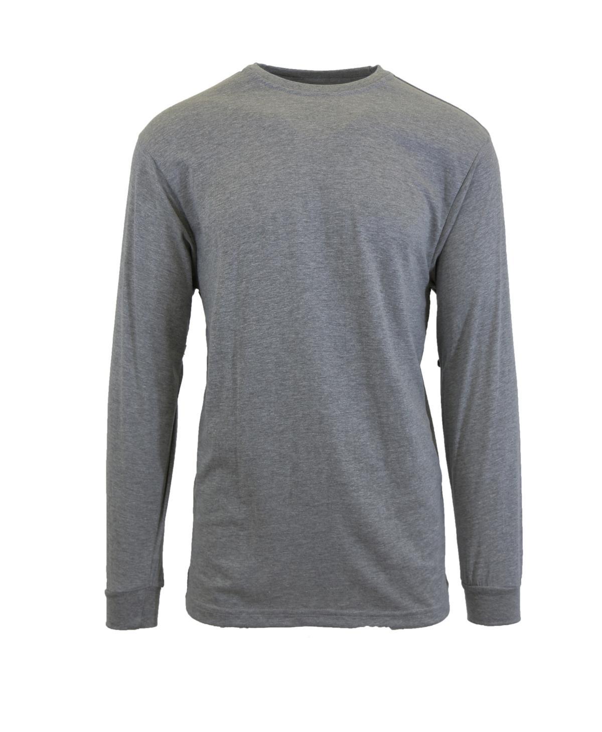 Galaxy By Harvic Mens Egyptian Cotton-Blend Long Sleeve Crew Neck Tee Product Image