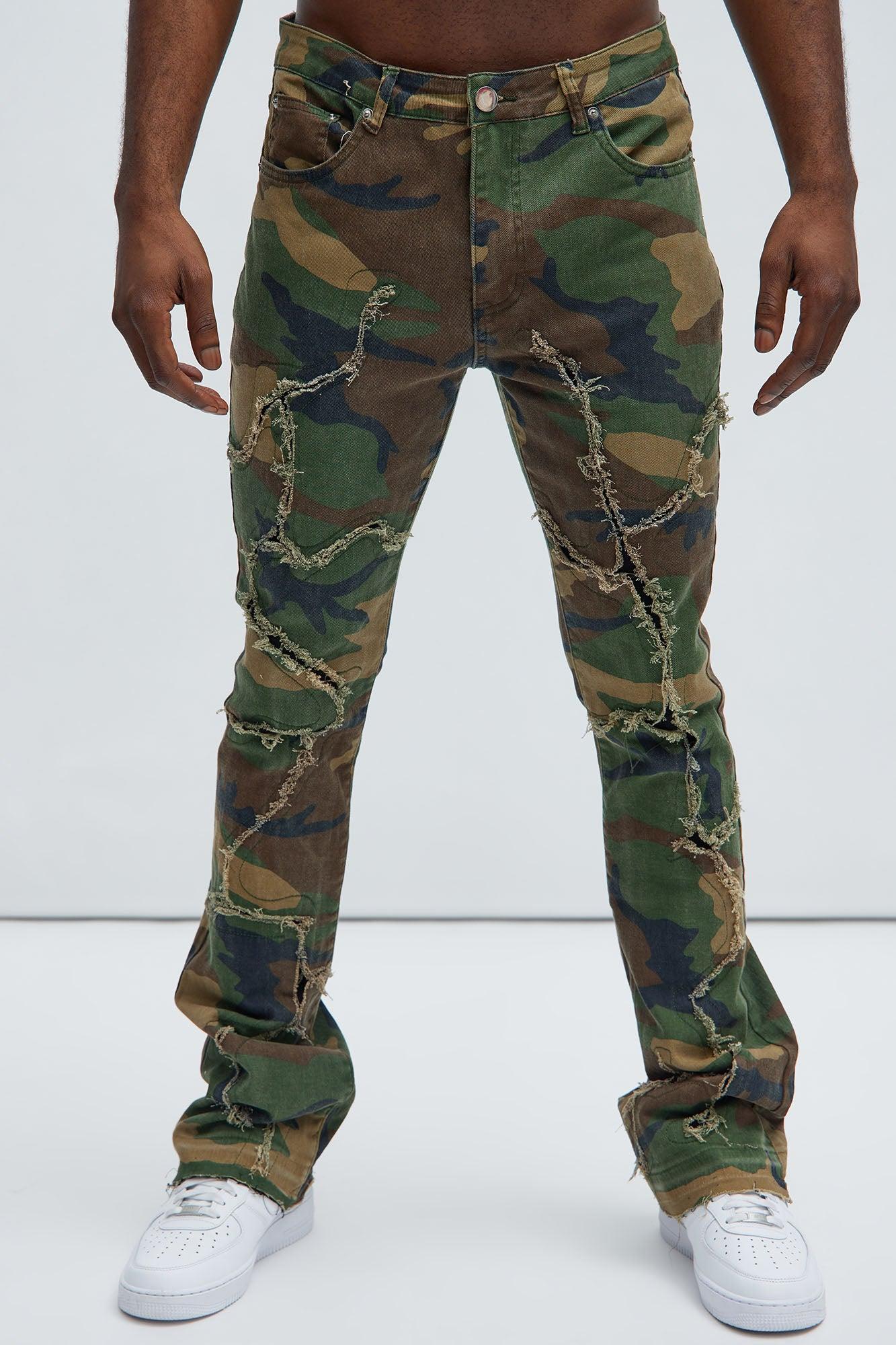 On Command Stacked Skinny Flare Pants - Camouflage product image