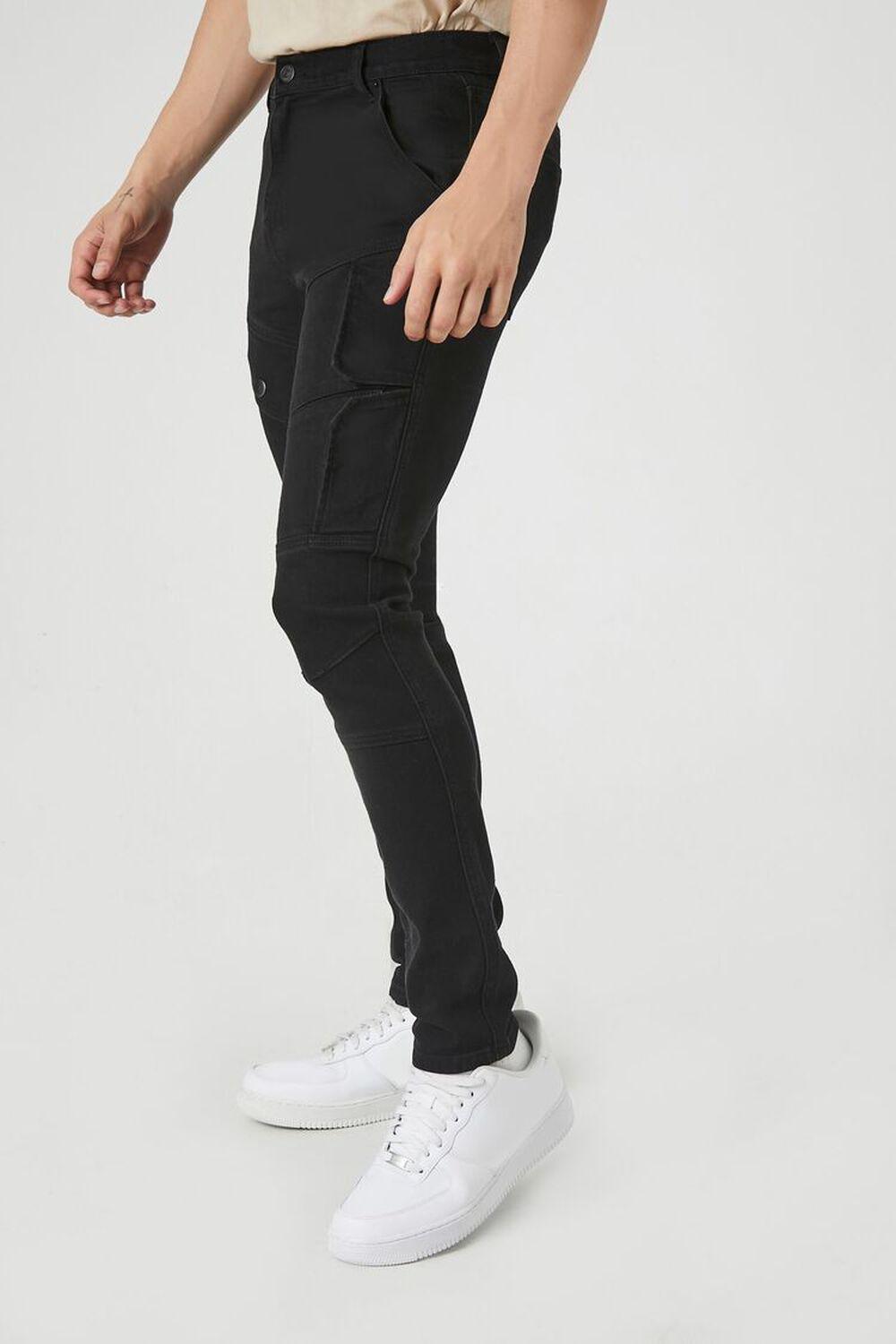 Mid-Rise Cargo Skinny Jeans | Forever 21 Product Image