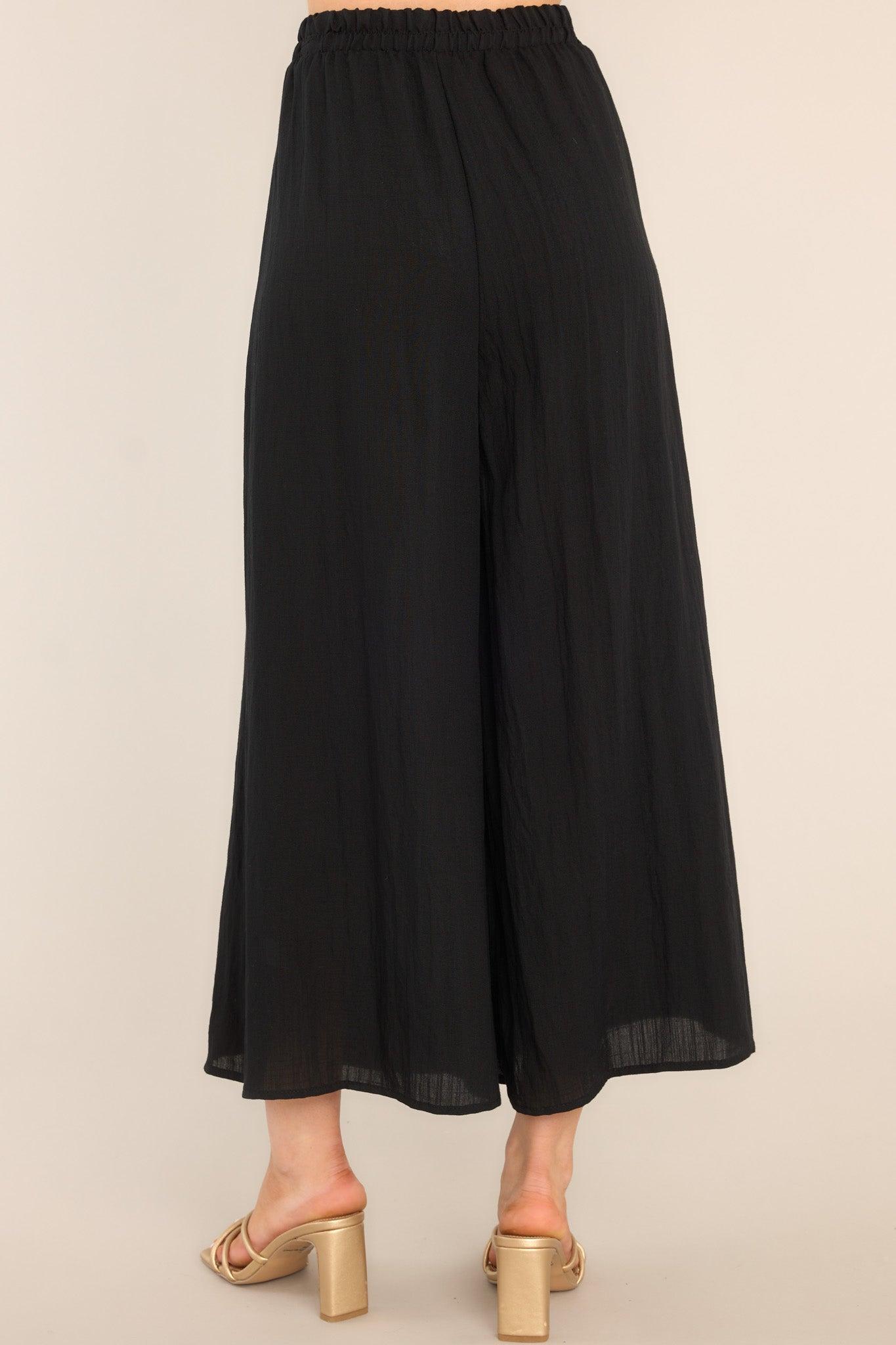 Timeless Threads Black Cropped Pants Product Image