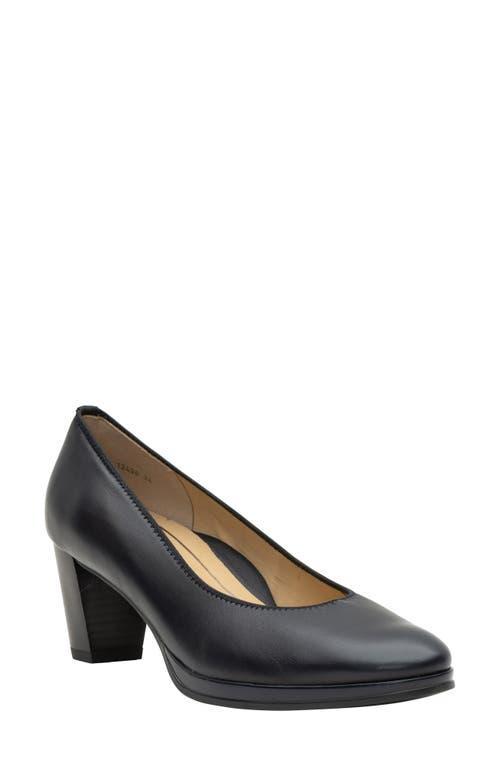 ara Ophelia Leather Block Heel Platform Pumps Product Image