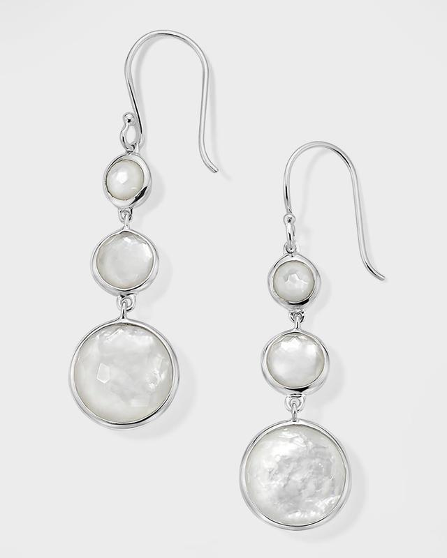 Womens Lollipop Lollitini Sterling Silver, Mother-Of-Pearl & Doublet Triple-Drop Earrings Product Image