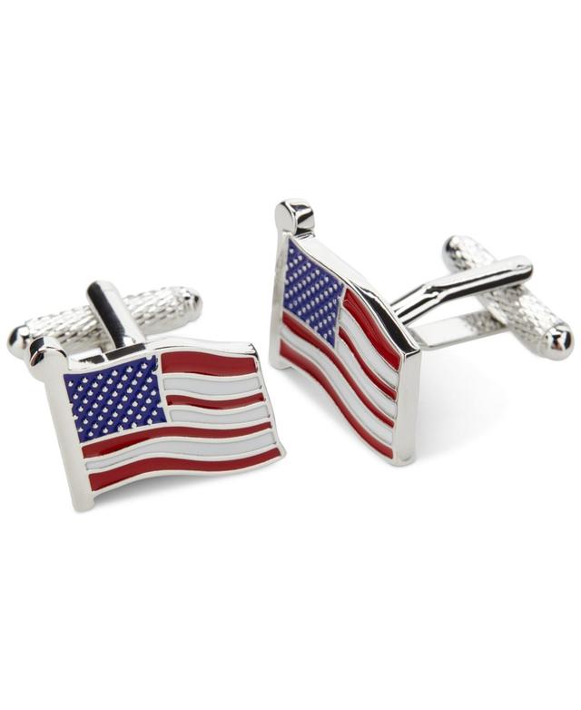 Perry Ellis Portfolio Mens American Flag Cufflinks - Slv Product Image