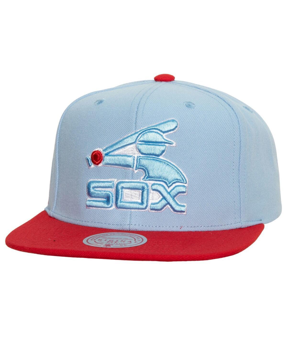 Mens Mitchell & Ness Light Blue Chicago White Sox Hometown Snapback Hat - Light Blue Product Image