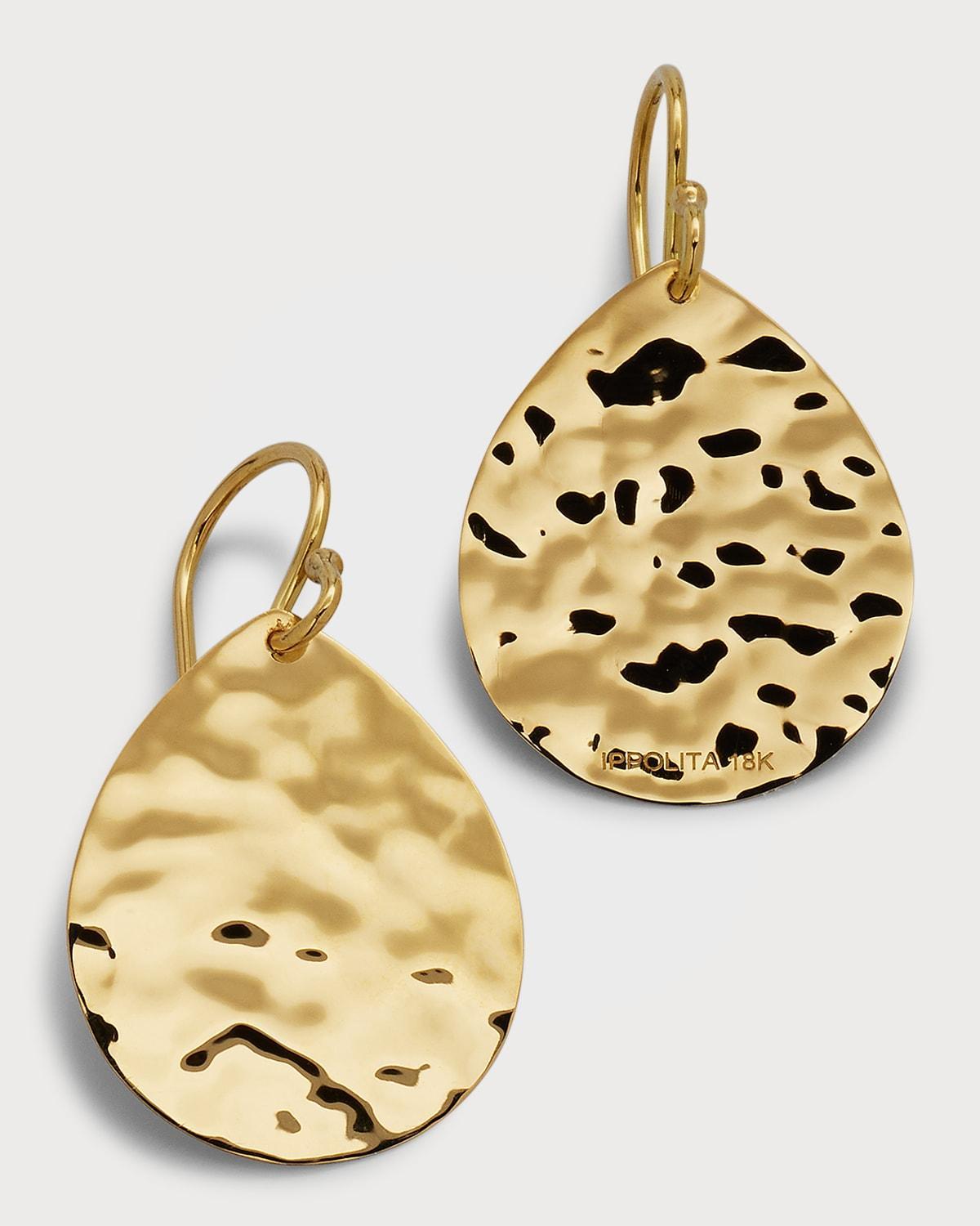 Womens Classico 18K Yellow Gold Large Teardrop Earrings Product Image