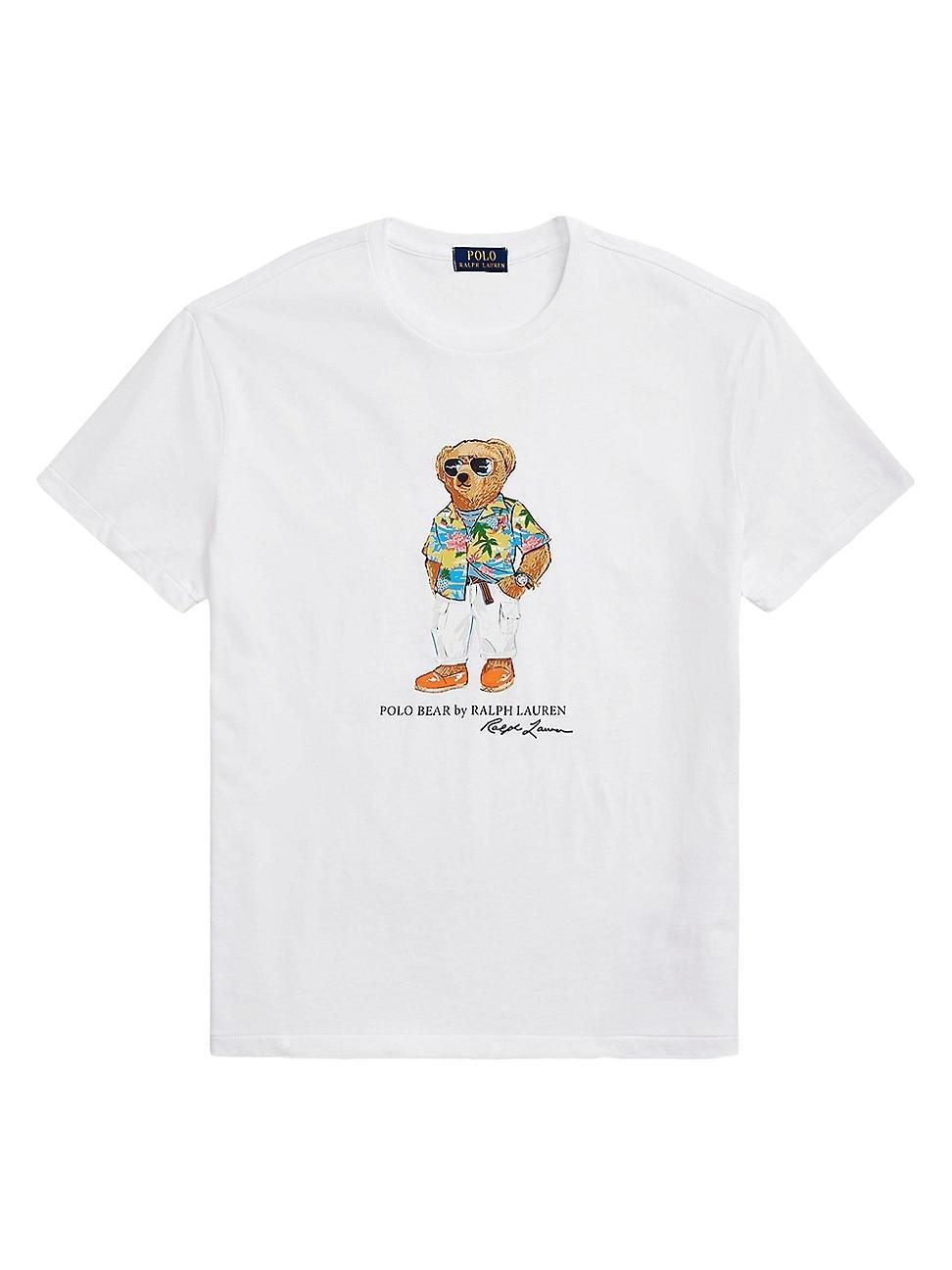 Mens Bear Cotton T-Shirt Product Image