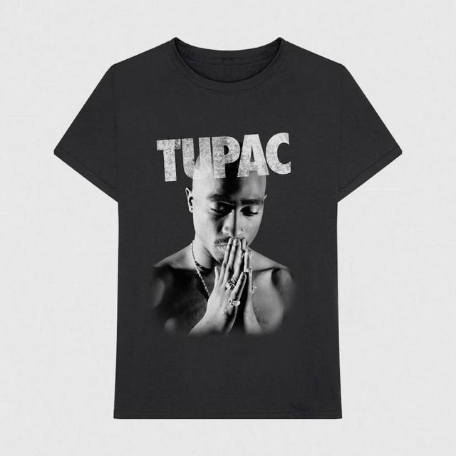 Mens Tupac Short Sleeve Graphic T-Shirt - Black Product Image