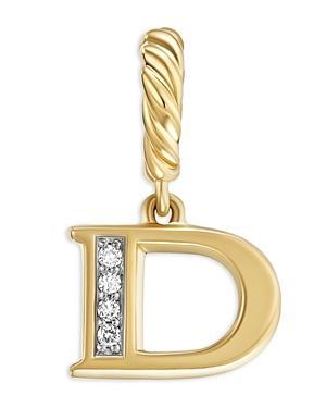 Womens Pav Initial Pendant in 18K Yellow Gold with Diamonds Product Image