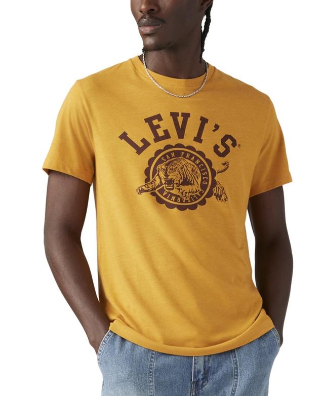 Levis Mens Classic Standard-Fit Tiger Crest Logo Graphic T-Shirt Product Image