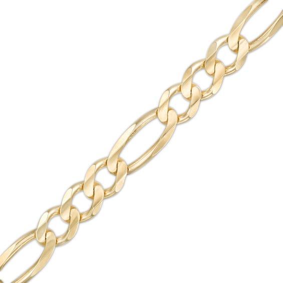 Men's 8.61mm Concave Figaro Link Bracelet in 10K Gold - 8.5" Product Image