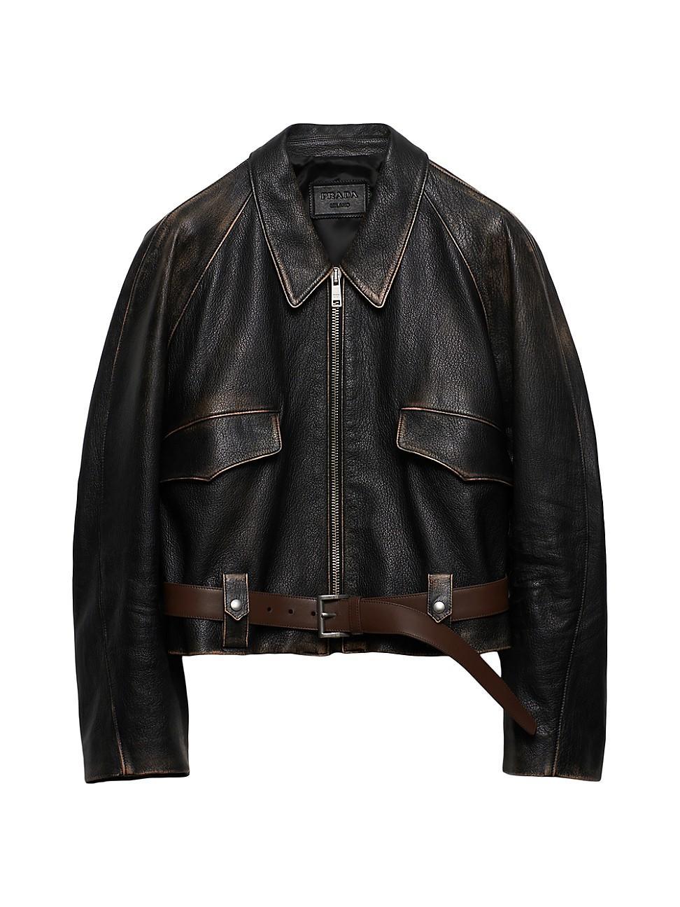 Womens Leather Jacket Product Image