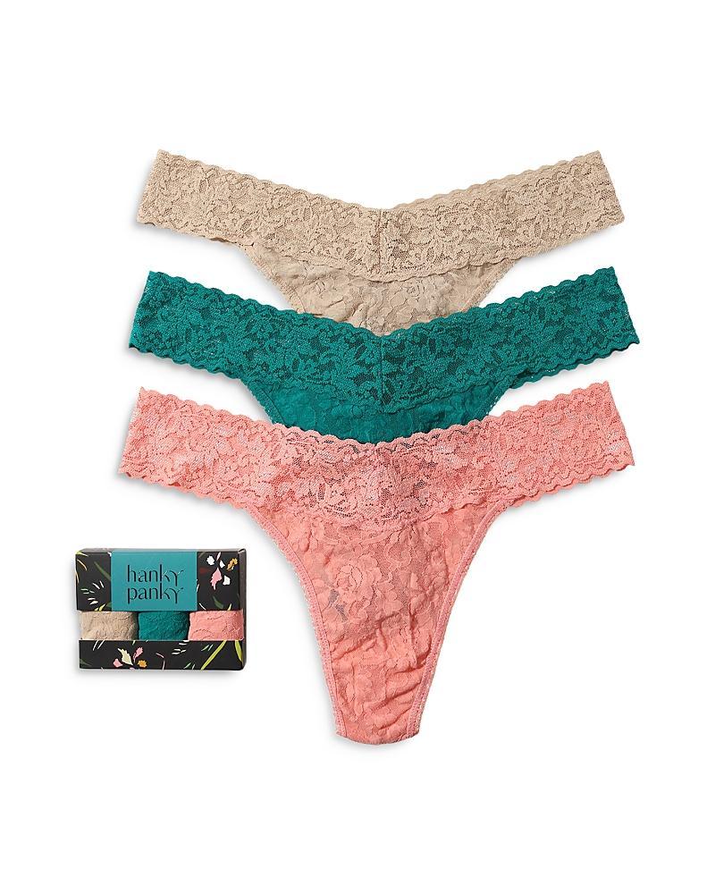 Hanky Panky Original-Rise Thongs, Set of 3 Product Image